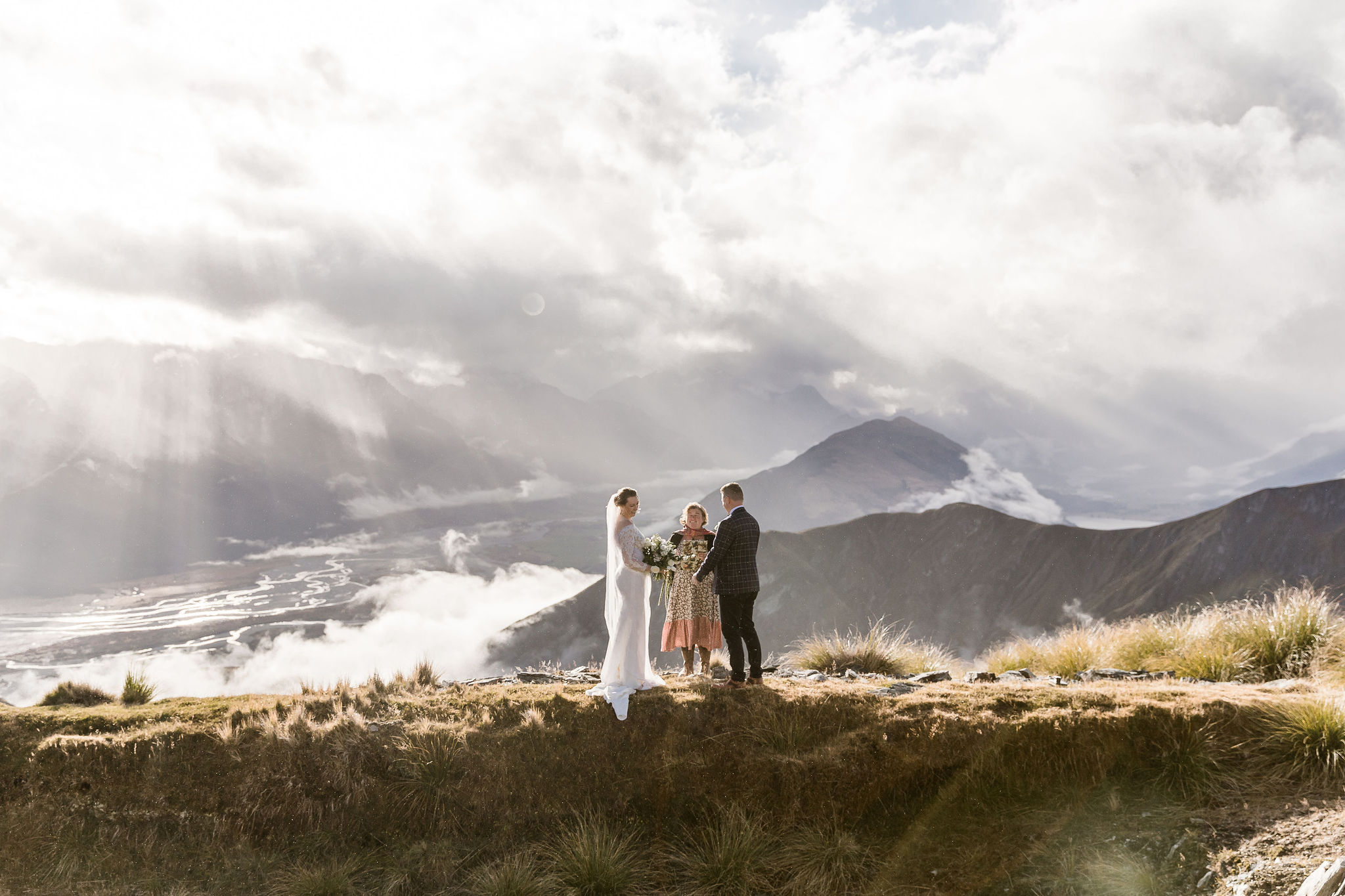 Wedding Ceremony on Mount Alaska Ridges